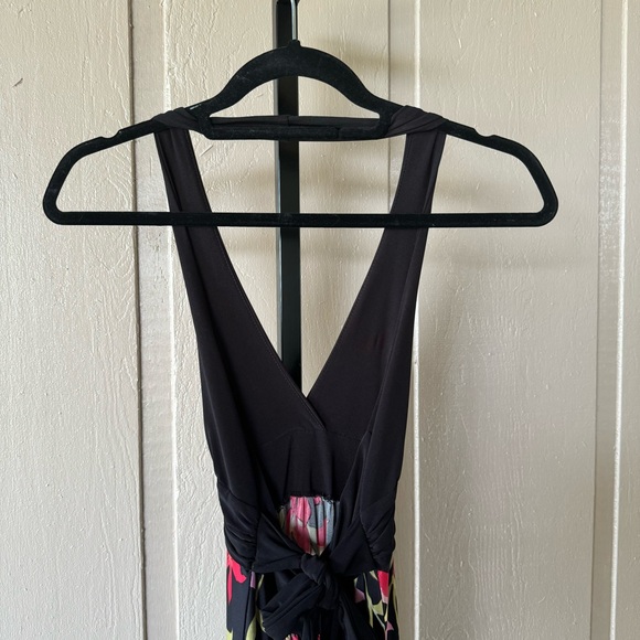 XXI Black Floral Halter Maxi Dress - Picture 5 of 6